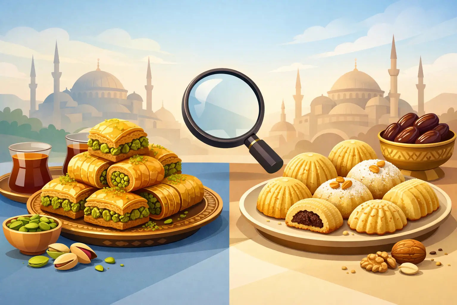 كيف تختار البقلاوة التركية والمعمول الفاخر؟