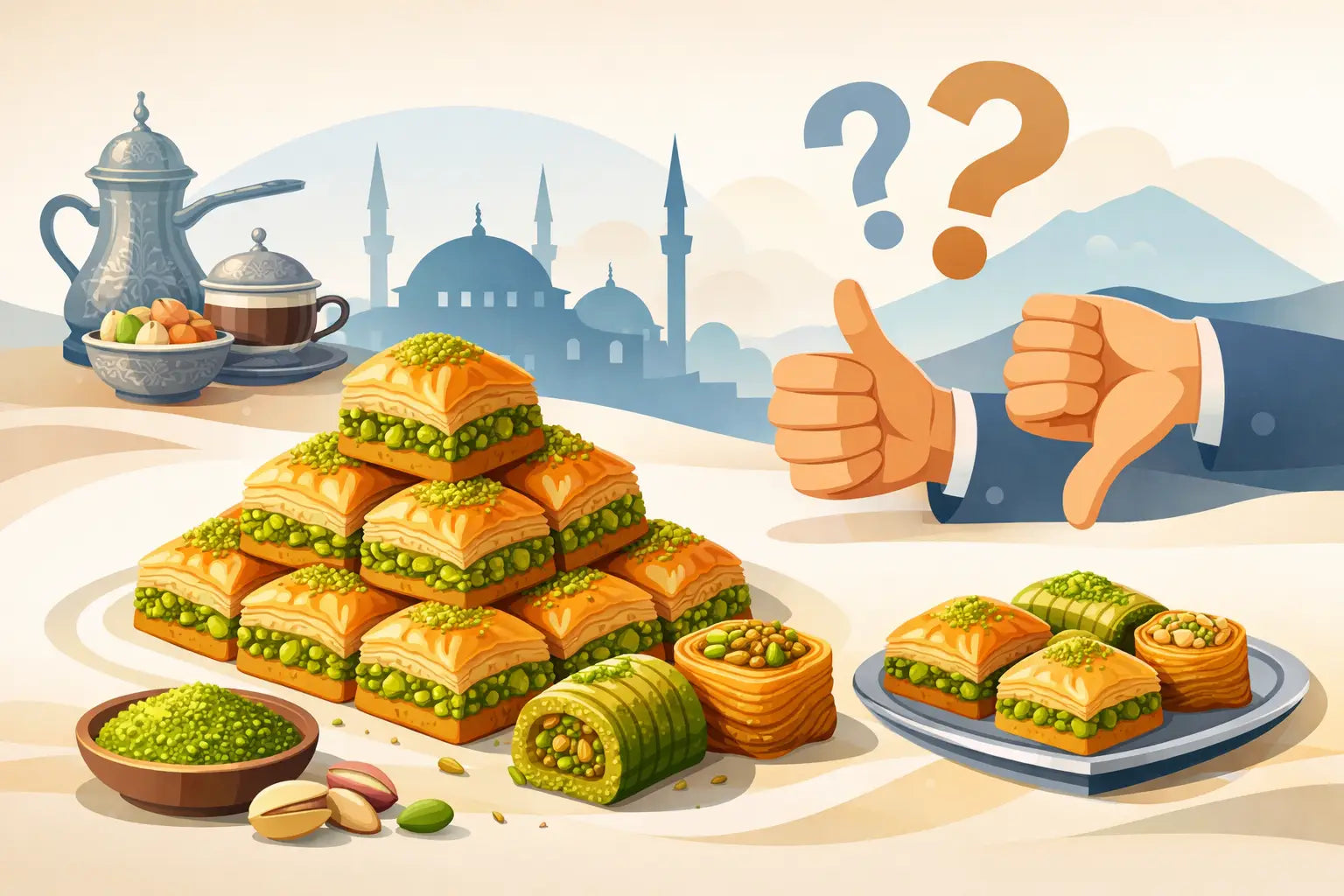 بقلاوة تركية أصلية: كيف تختار الأفضل؟