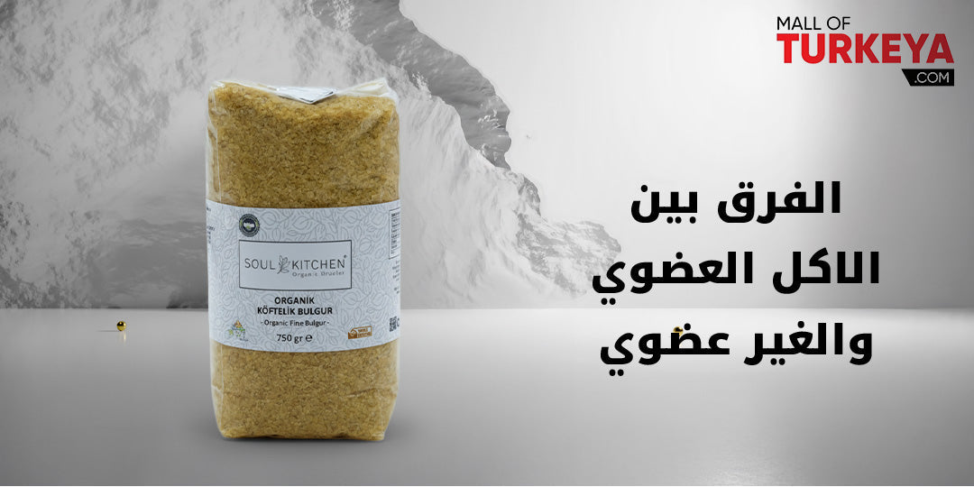 الفرق بين الاكل العضوي والغير عضوي