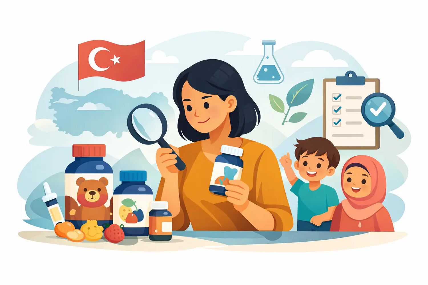 كيفية اختيار مكملات الأطفال التركية بذكاء