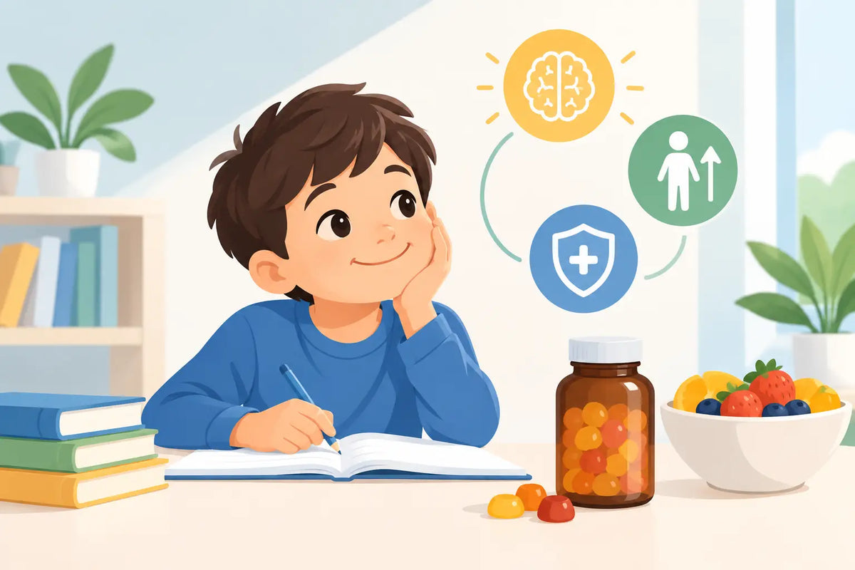 كيف تختارين مكملاً غذائياً للأطفال للتركيز والنمو؟