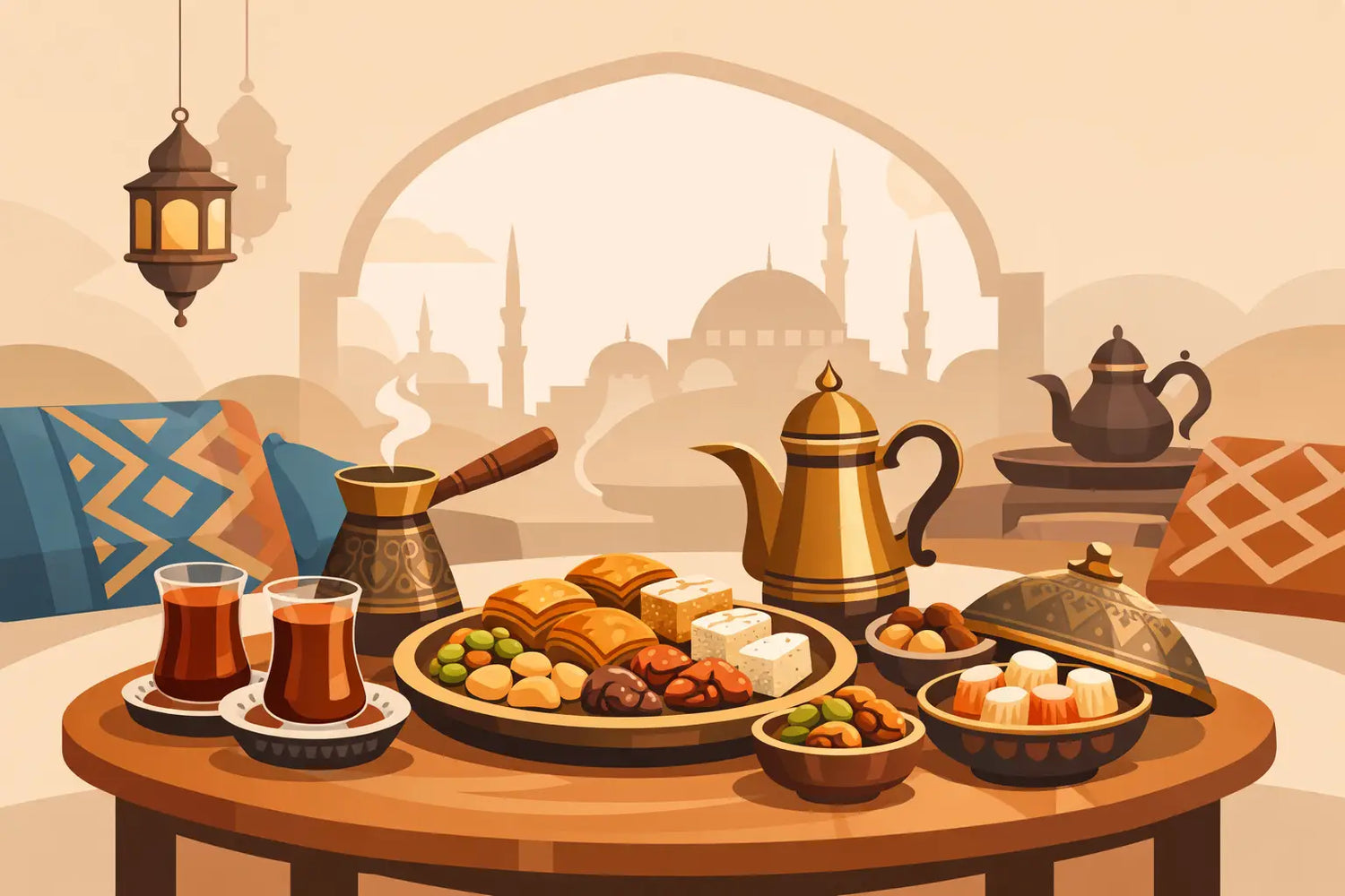 تجربة تجهيز ضيافة تركية منزلية بشكل أصيل