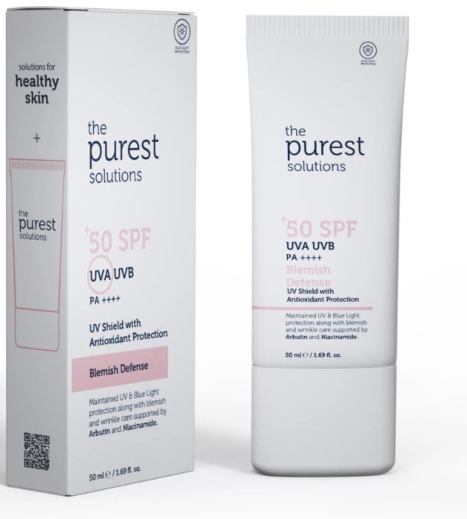 The Purest Anti-Blemish Evening Sunscreen Cream SPF 50 50 ml