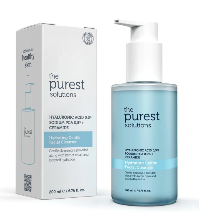 The Purest Moisturizing and Repairing Facial Cleansing Gel with Hyaluronic Acid for Combination Skin 200 ml