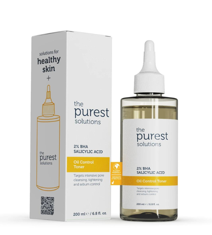 Anti-Acne and Blackhead Tonic, Salicylic Acid Tonic by The Purest - 200 ml