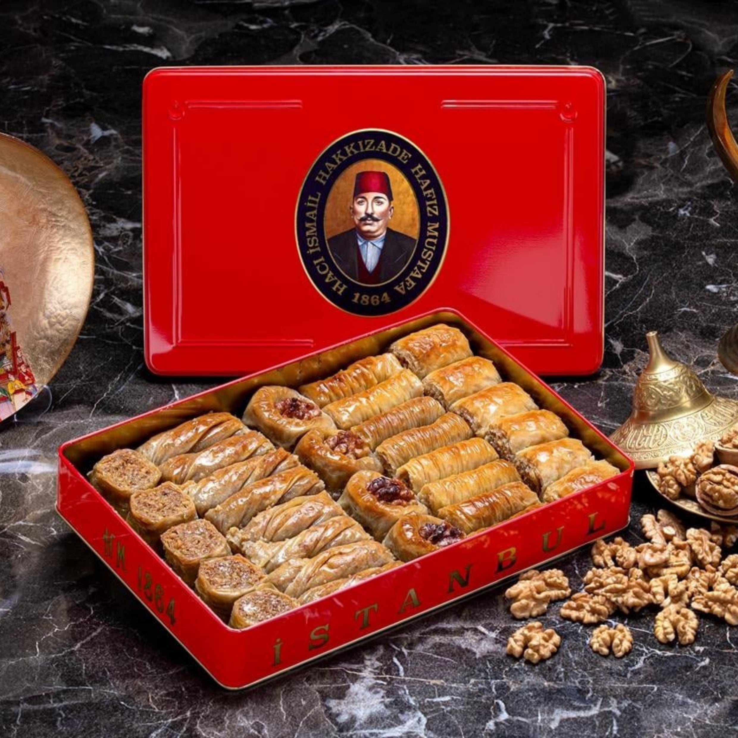 Assorted baklava with walnuts by Hafiz Mustafa