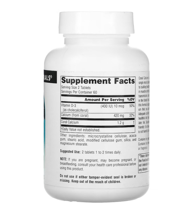 Coral Marine Calcium Supplement 120 Capsules