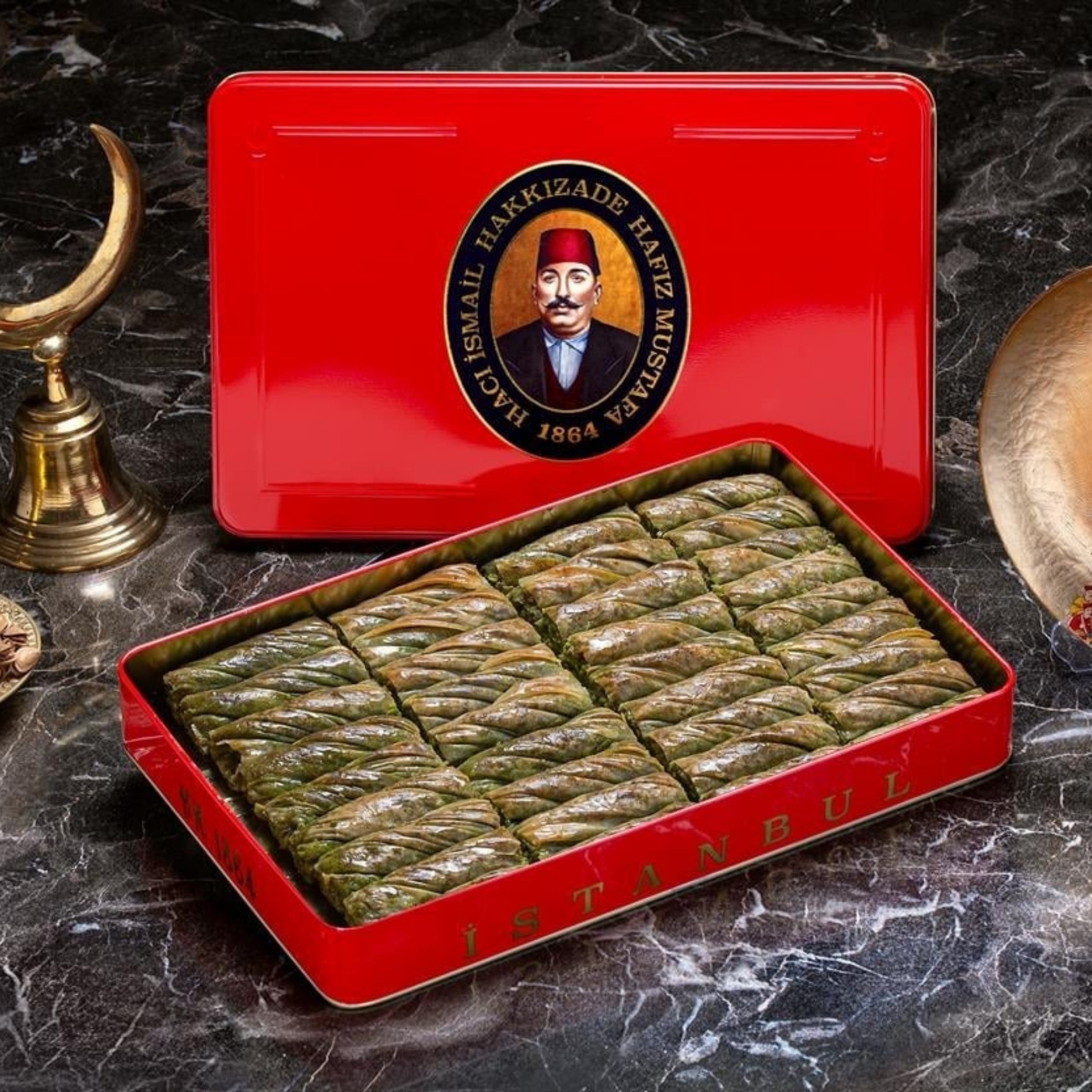 Luxury Turkish Baklava with Pistachios by Hafiz Mustafa