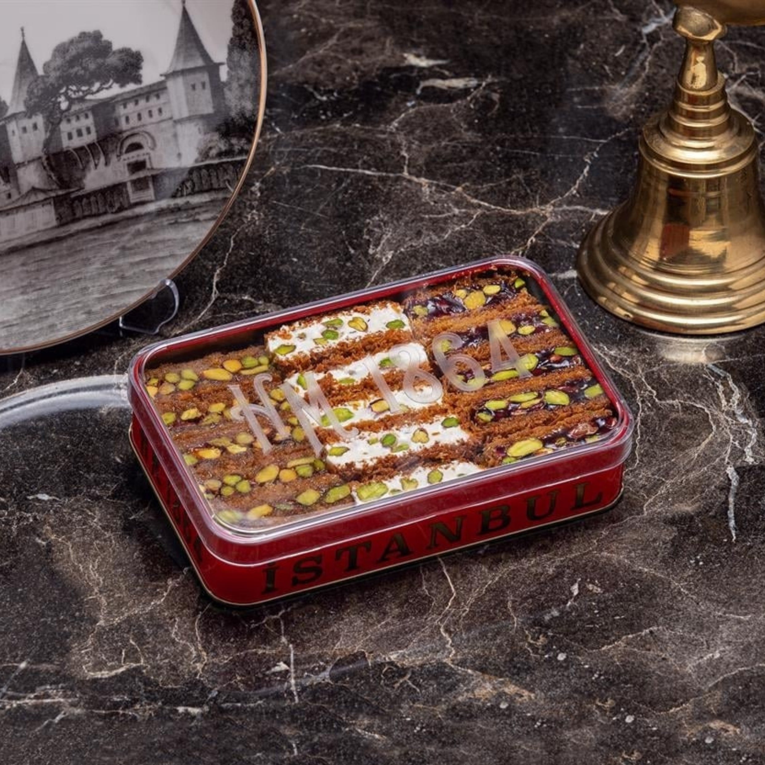 Assorted Ottoman Qatayef with Pistachios by Hafiz Mustafa