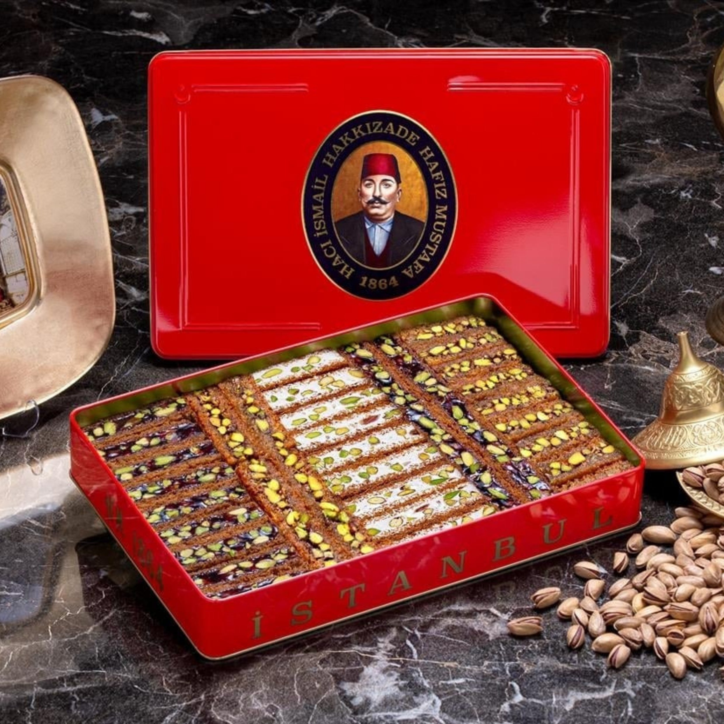 Assorted Ottoman Qatayef with Pistachios by Hafiz Mustafa