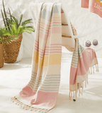 Striped beach towel