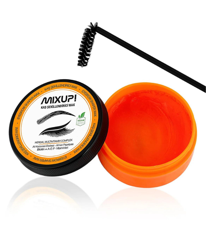 Transparent eyebrow wax fixing gel - for a natural and fixed look