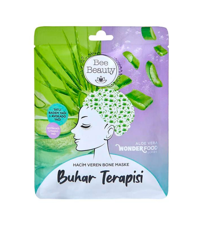 Aloe vera steam mask to thicken hair from Bee Beauty
