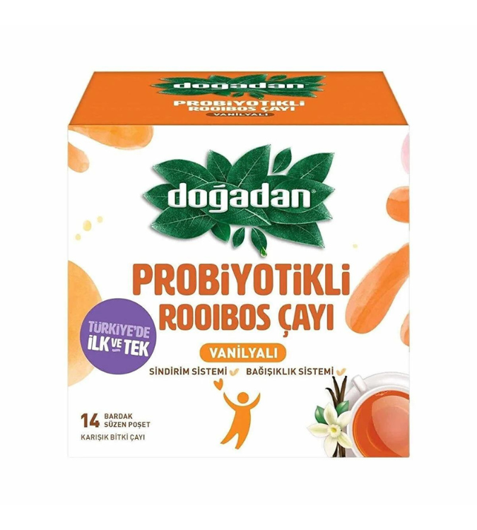 Rooibos Tea with Vanilla and Probiotics 14 Pieces - Dogadan