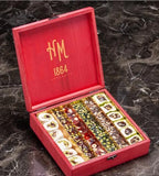 Hafiz Mustafa Turkish Delight Assorted - Red Wooden Box