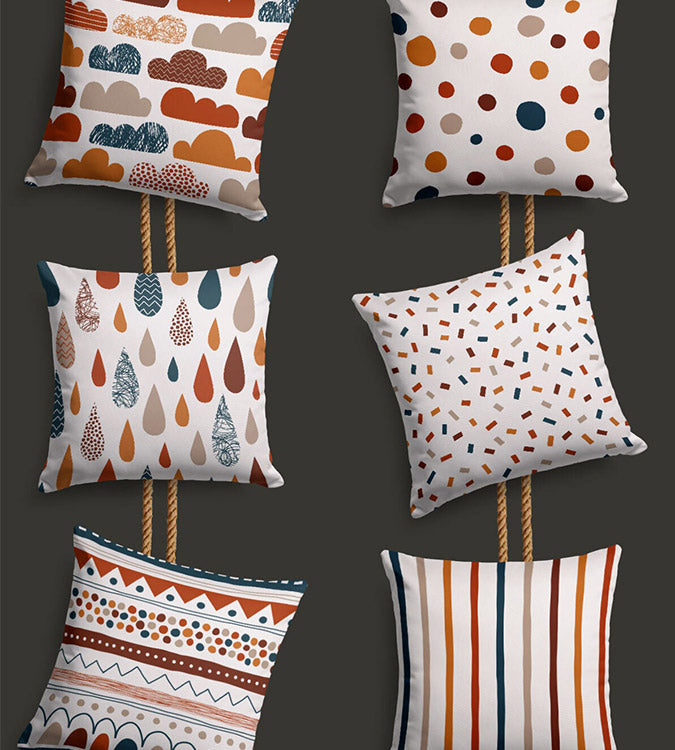 Double-sided printed 6-piece pillow cover set