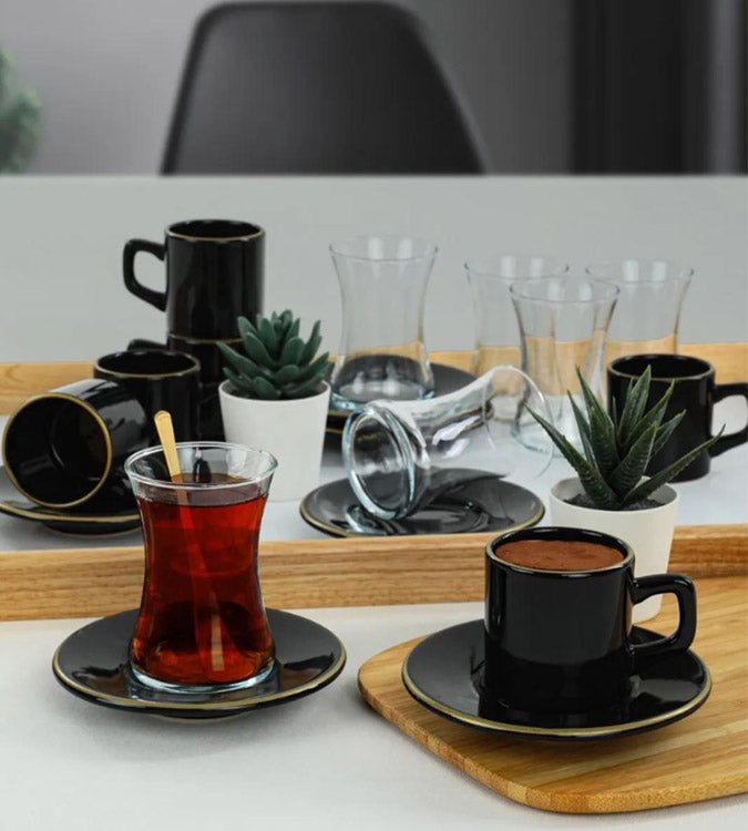 18-piece tea and coffee set for 6 people