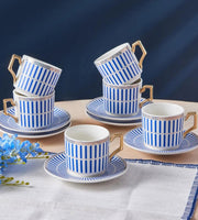 طقم فناجين قهوة تركية من كاراجا 100 مل ل6 أشخاص