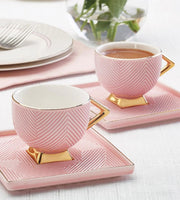 طقم فناجين قهوة تركية من كاراجا 90 مل لشخصين