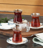 A set of Turkish tea cups from Karaca for 6 people