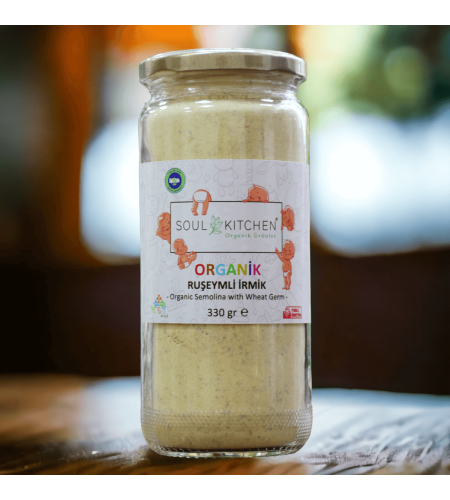 Organic semolina with organic wheat germ for babies 300g