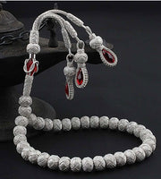 سبحة من الفضة الإسترليني عيار 1000 مصنوعة يدوياً