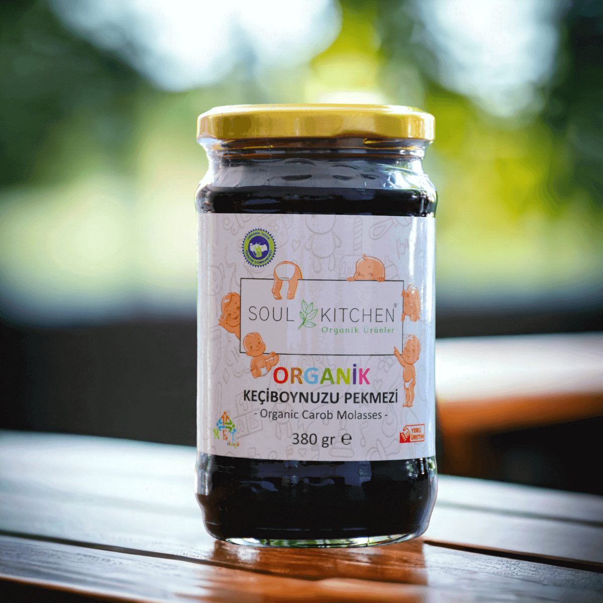 Organic carob molasses for children 380 g (cold pressed)