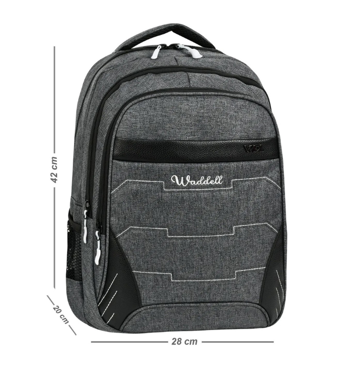 Gray oval backpack