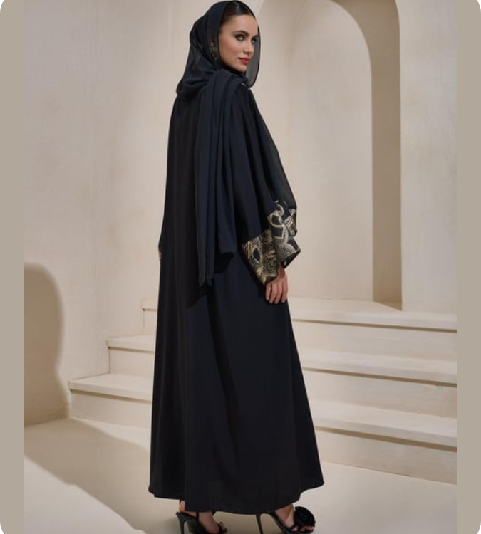 Maria Abaya with luxurious design and scarf