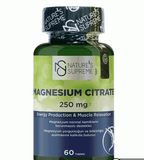 Nature's Supreme Magnesium Citrate 250 mg 60 Tablets