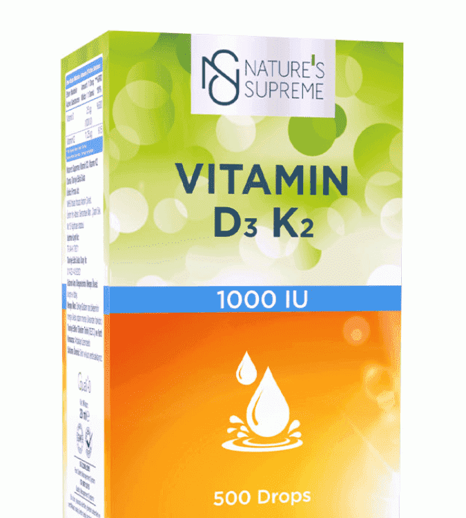 Nature's Supreme Drops 20ml Vitamin D3 + K2