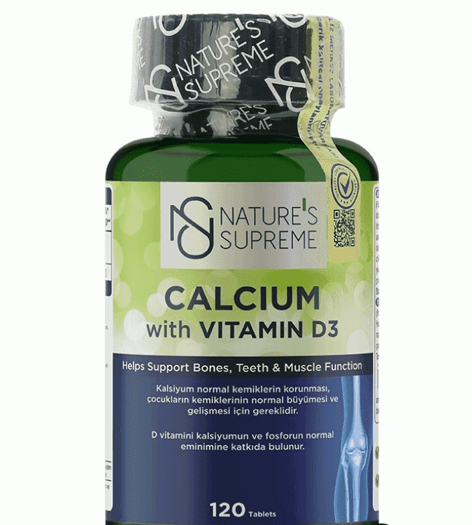 Nature's Supreme Calcium with Vitamin D3 - 120 tablets