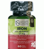 Nature's Supreme Iron 17 mg - 120 Capsules