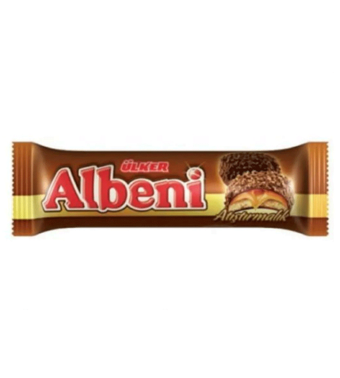 Ulker Albeni chocolate-covered caramel biscuits 72 g * 24 pieces