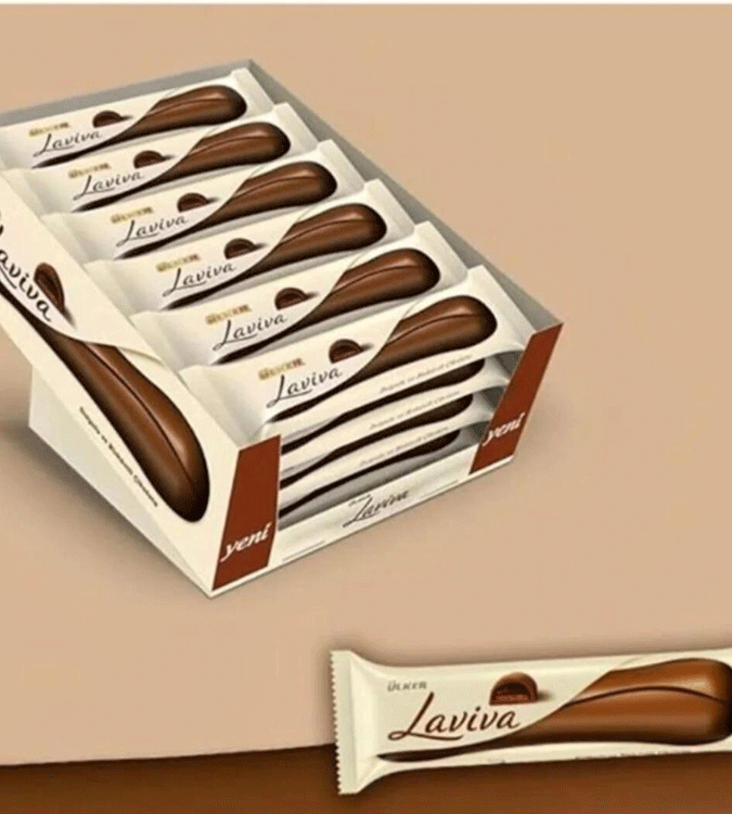 Ulker Laviva chocolate with biscuits 35 grams * 24 pieces