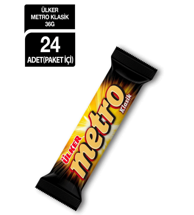 Ulker Metro Chocolate 36 g x 24 pieces