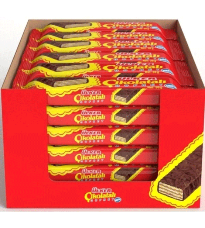 Ulker chocolate wafer 39 grams * 36 pieces