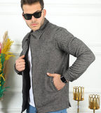 Men's cotton zip-up jacket