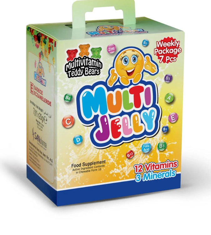 Multivitamins in jelly form 7 x 20 g