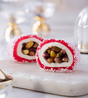 Turkish delight stuffed with pistachios and topped with coconut and pomegranate 500g - Şikarçıcavır Erol
