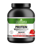 Natural whey protein powder with strawberry flavor 1540 g from Yesil brand