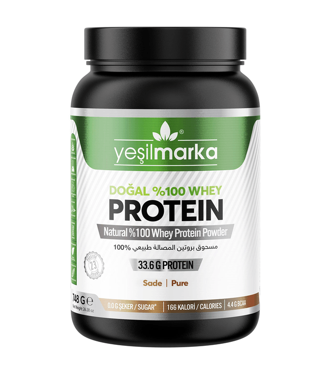 Natural whey protein, unflavored, 748 g from Yesil brand