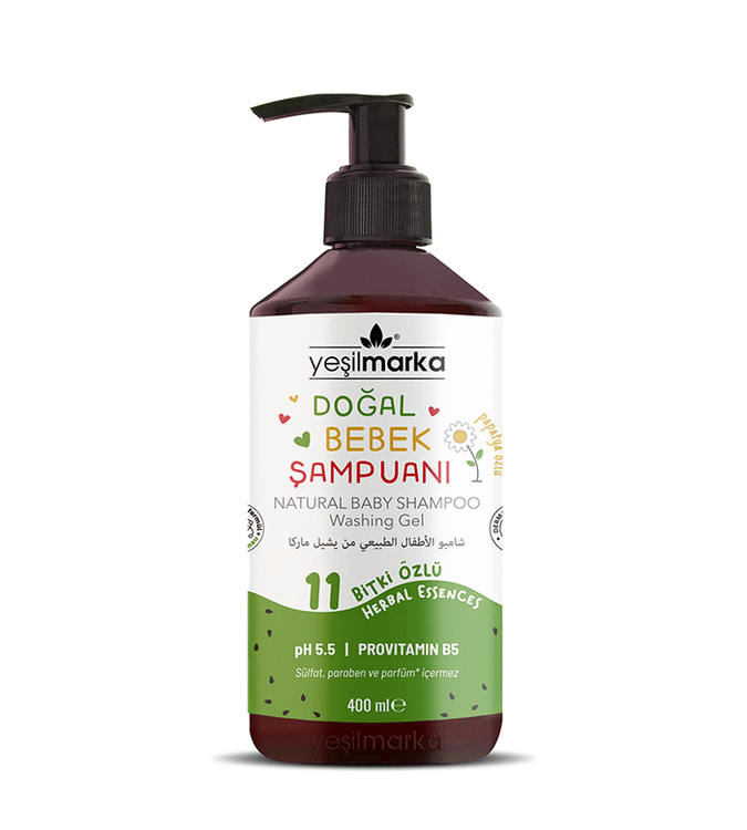 Natural baby shampoo with watermelon scent from Yeshil brand