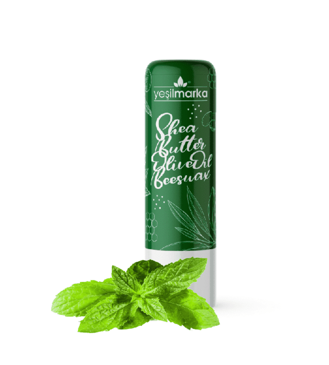 Natural lip balm with mint flavor from Yeshil brand