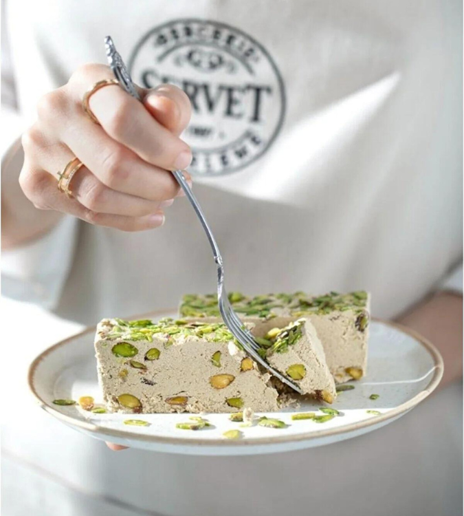 Fresh tahini halva with pistachios without added sugar 400 grams