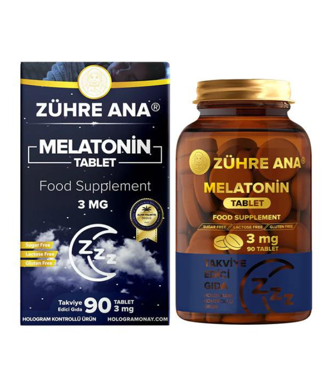 Melatonin 3 mg x 90 tablets - Zahra I