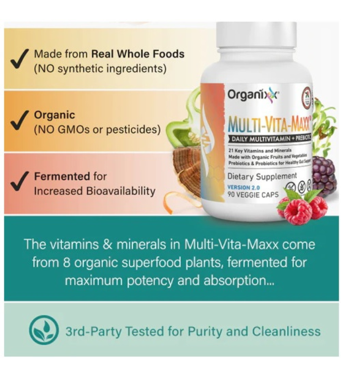 Organix Multivitamins &amp; Minerals 90 Capsules