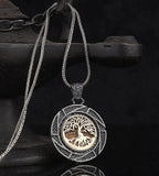 925 silver necklace for men with tree of life design