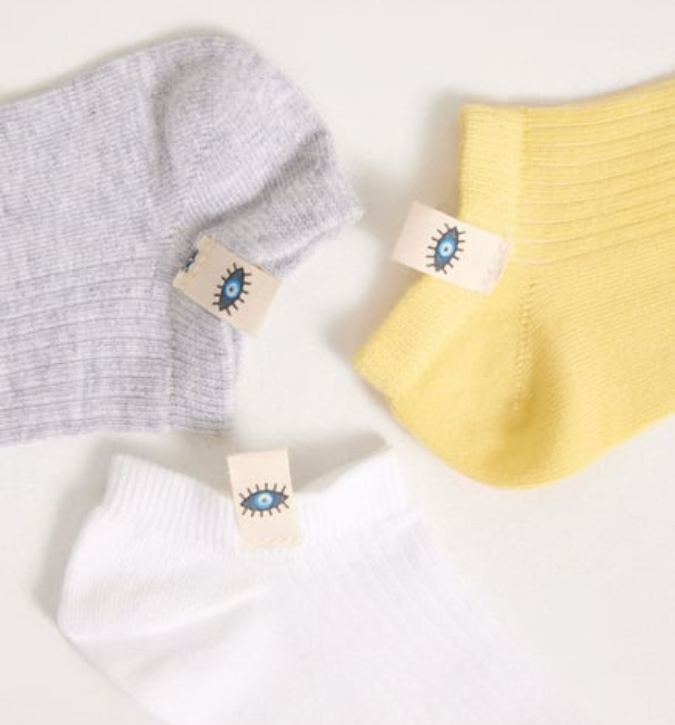 طقم جوارب أطفال (3 أزواج) – صن شاين ناعمة ومريحة بدون خياطة