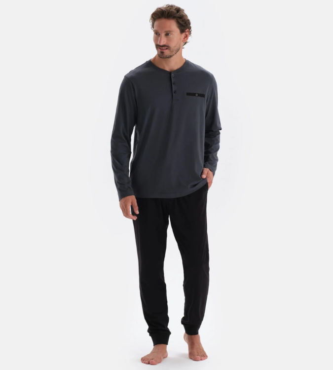 Men's long-sleeved modal pajamas